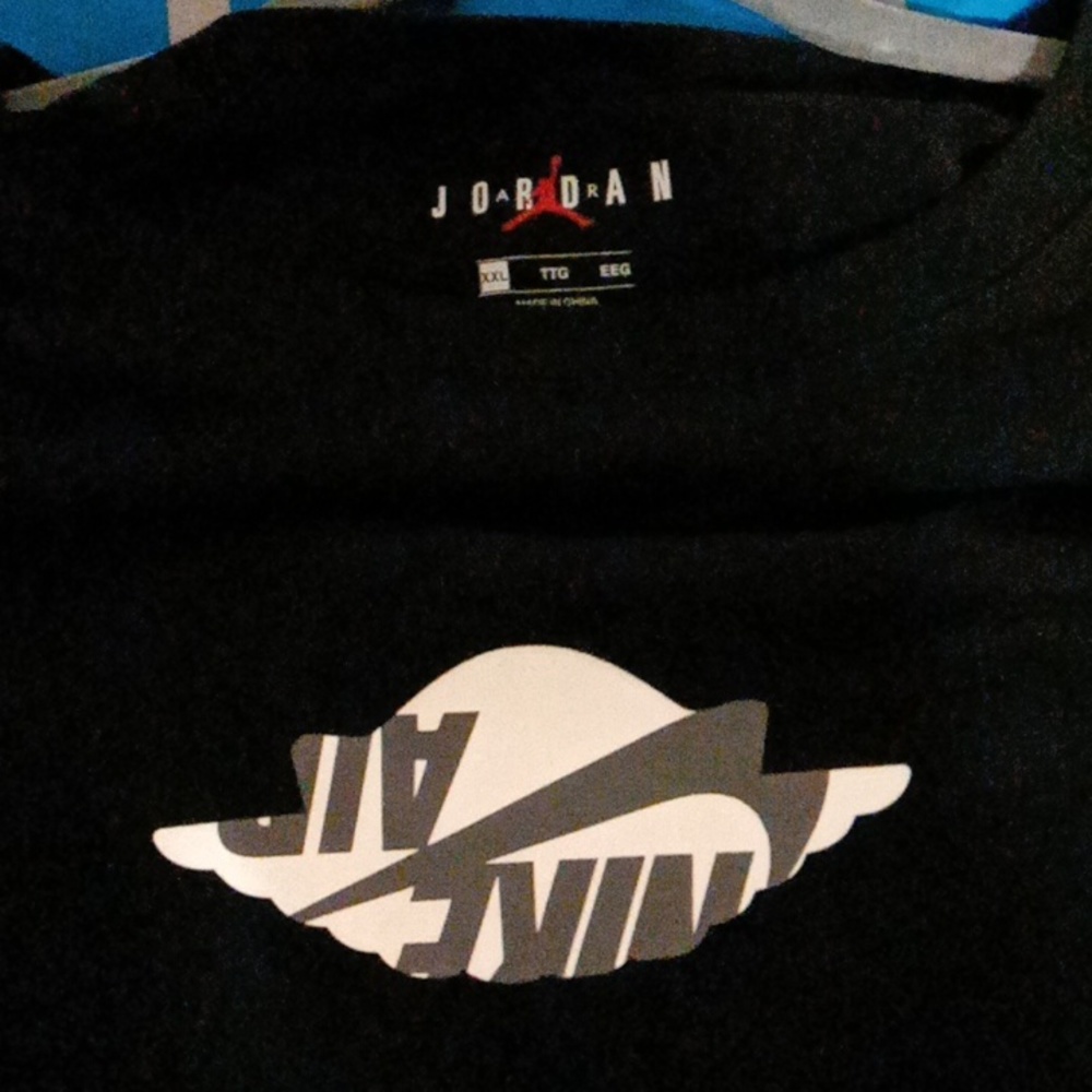 Nike air Jordan black t shirt